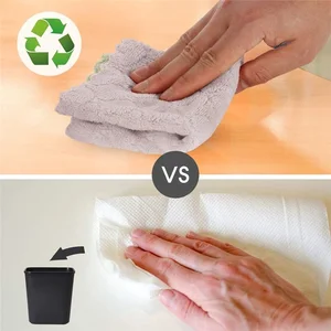 Toalhas de prato de cozinha super absorventes, toalhas coral, antiaderente, óleo, lavável, secagem rápida, 10pcs 8 principais vendas papel de parede coraline - №2