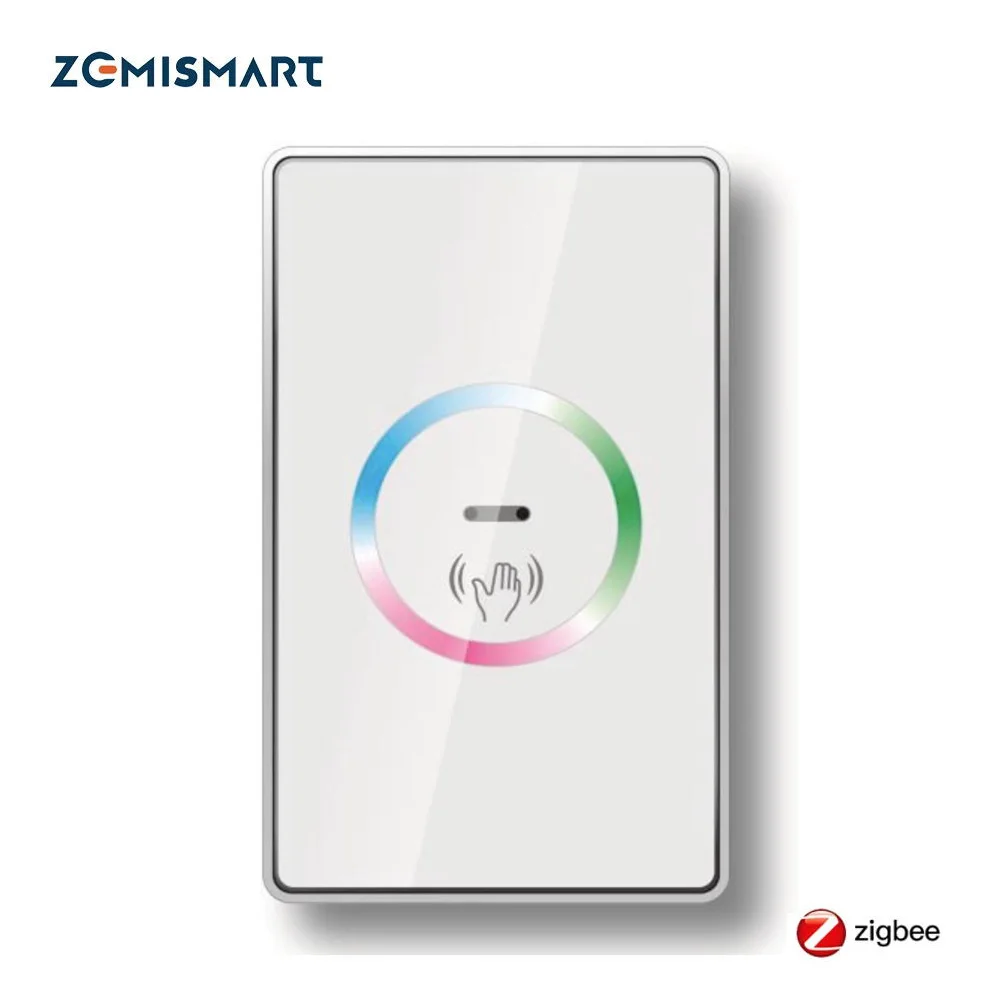 

Умный волновой переключатель Zemismart Zigbee с пассивным ИК датчиком, Tuya Hub, требуется США, прерыватель с поддержкой Alexa Google Home, Голосовое управление