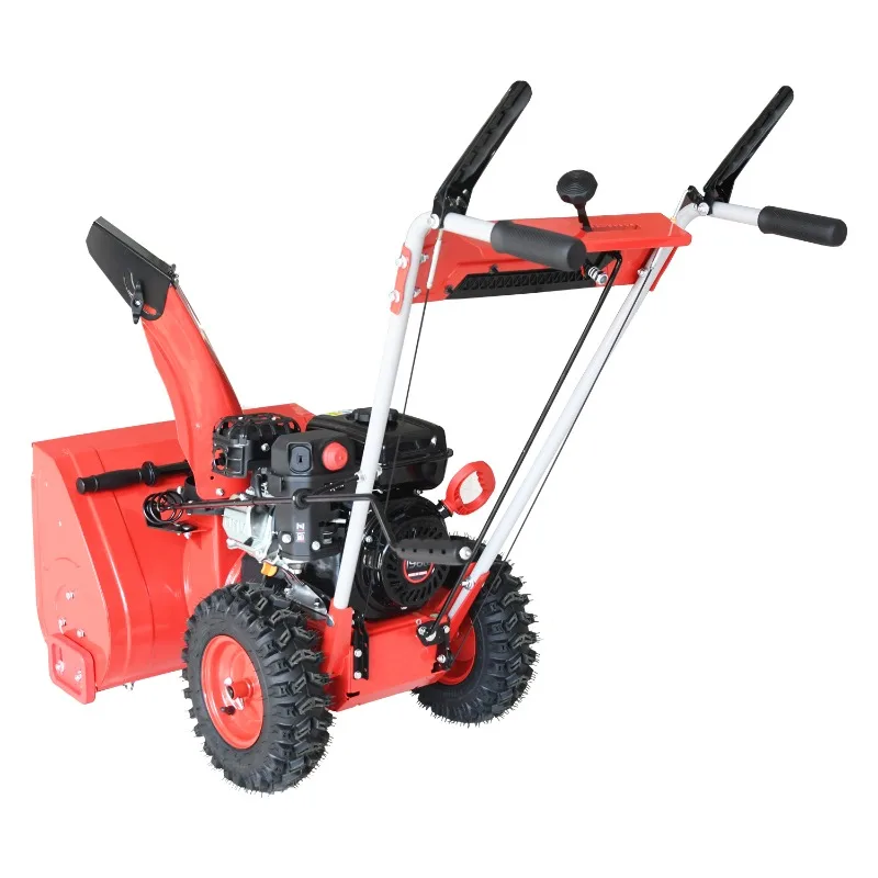 Mesin Pembersih Salju Vertak 196CC Tipe Mini Berjalan Sendiri 6.5HP Bertenaga untuk Membersihkan dan Menghilangkan Salju