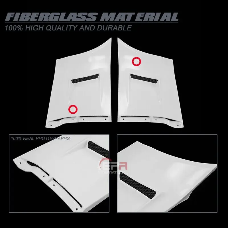 For S2000 JS Type Front Fender Duct Set Frp Unpainted (Only Can Fit JS Fender)