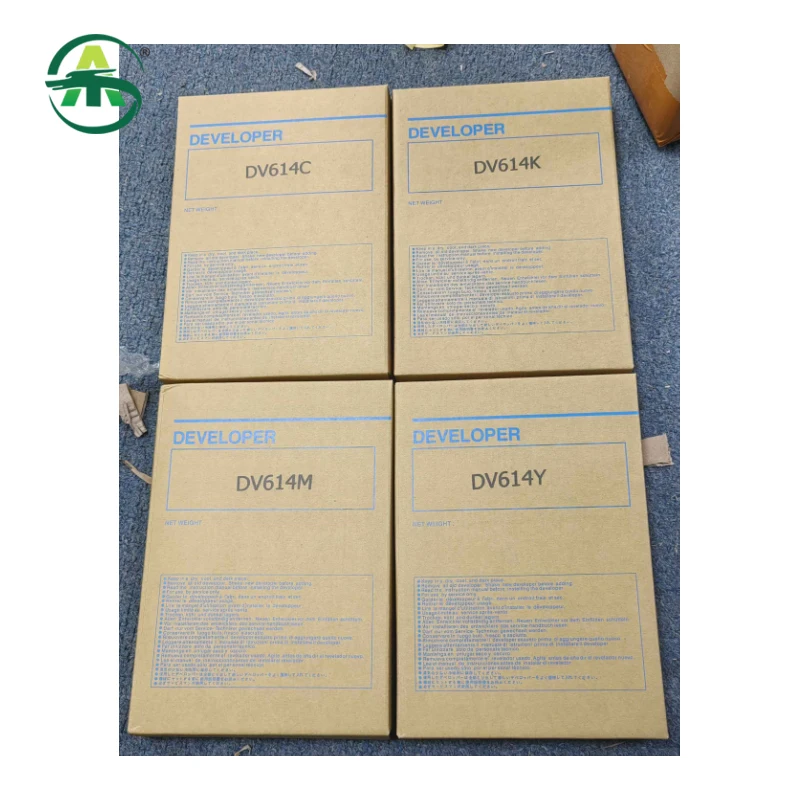 4PC/Set CMYK  DV614 DV 614 Import Developer for Konica Minolta Bizhub C1060 1070 2060 2070 3070 Developer Powder Compatible