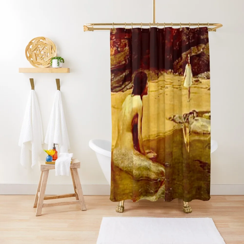 

“The Land Baby” by John Collier (1909) Shower Curtain Waterproof Shower For Bathroom For Bathrooms Curtain