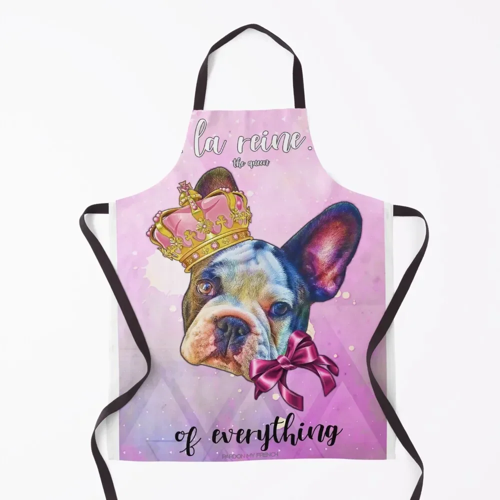 

la reine the queen Apron innovative kitchen and home items For Women Chef Accessory kitchen clothes for men Apron