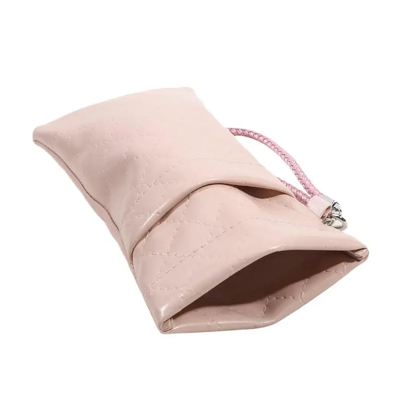 

Soft Sunglass Case Eyeglass Case Women Sunglasses Pouch Squeeze PU Leather Portable Eyeglasses Pouch Sunglasses Sleeves