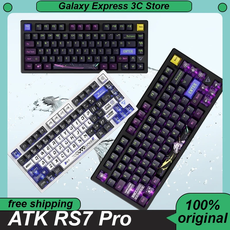 

ATK RS7 Pro Mechanical Keyboard Magnetic Switch RGB Smart SPEED X Quick Trigger 8K Wired Gaming Keyboard Custom Pc Accessories