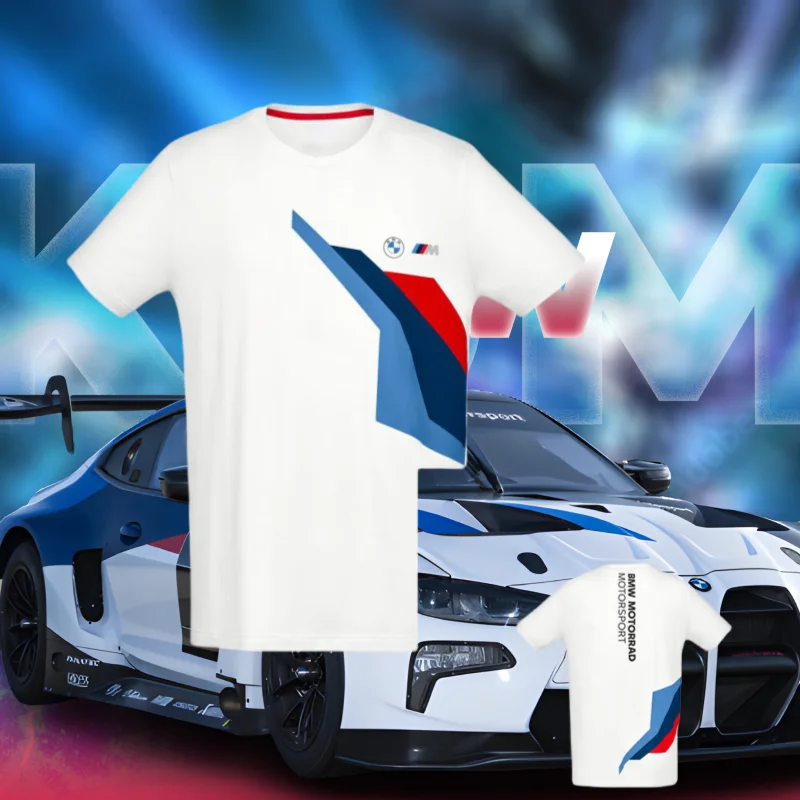 

Футболка BMW Motorrad Motorsport, мужская и женская летняя дышащая быстросохнущая спортивная тренировочная футболка, костюм для велоспорта и гонок