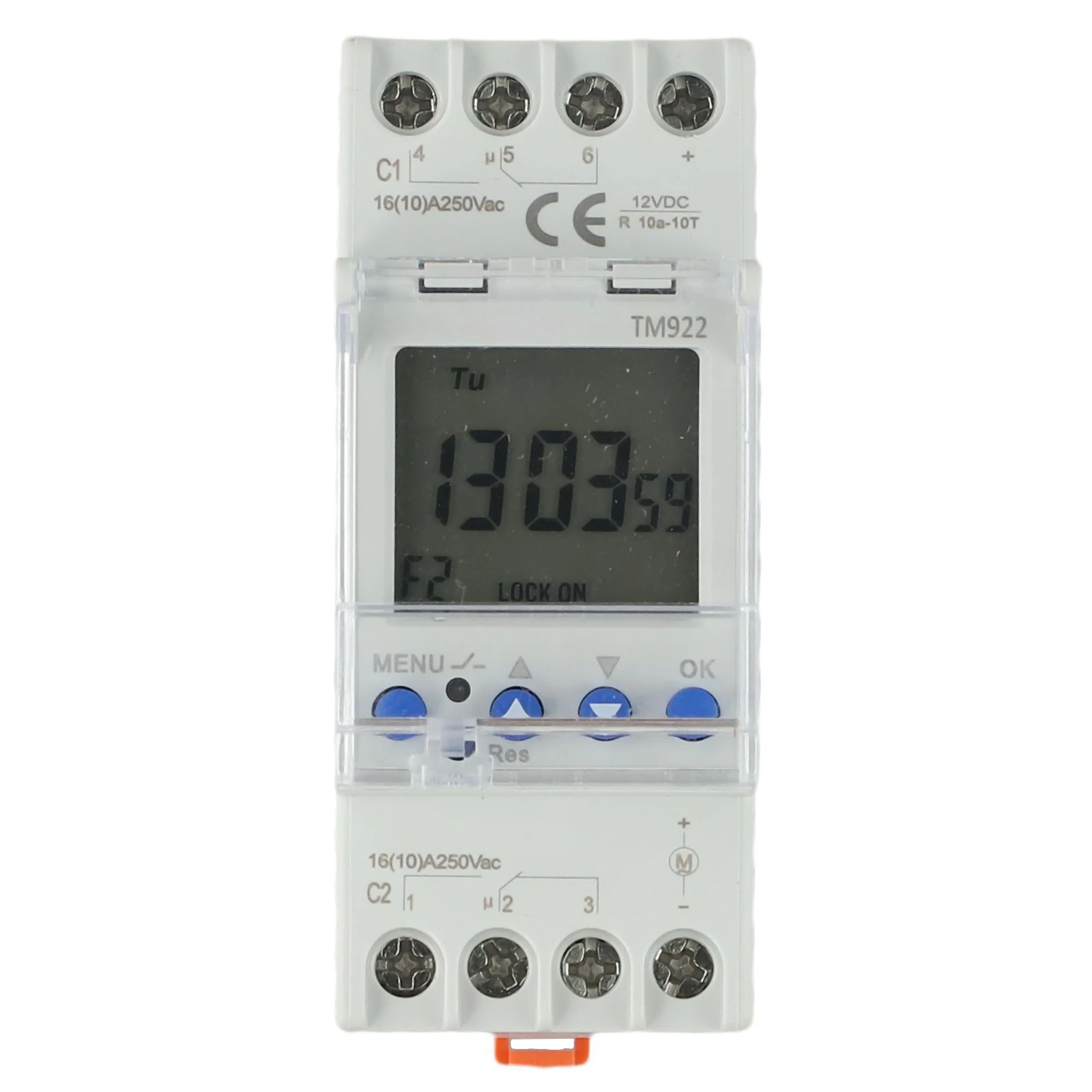 Color: White Digital Timer Large LCD Programmable Timer Independent Outputs Two Channel Timer Accurate Timing Control