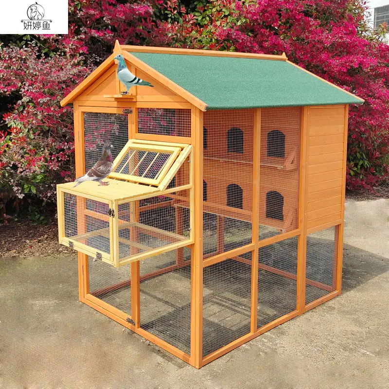 

Outdoor pigeon cage dovecote house shed bird cage meat pigeon racing pairing wooden rainproof and sunscreen breeding
