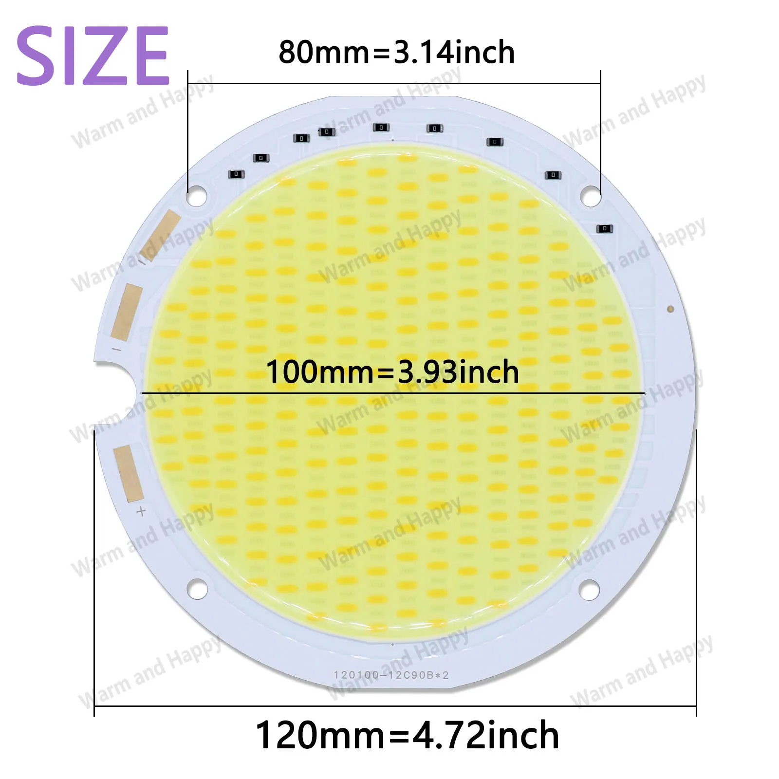 400W High Power DC36-39V LED COB Outdoor Projection Light green Light Stadium Light 2200K 10000K Dual Color Light Source Board