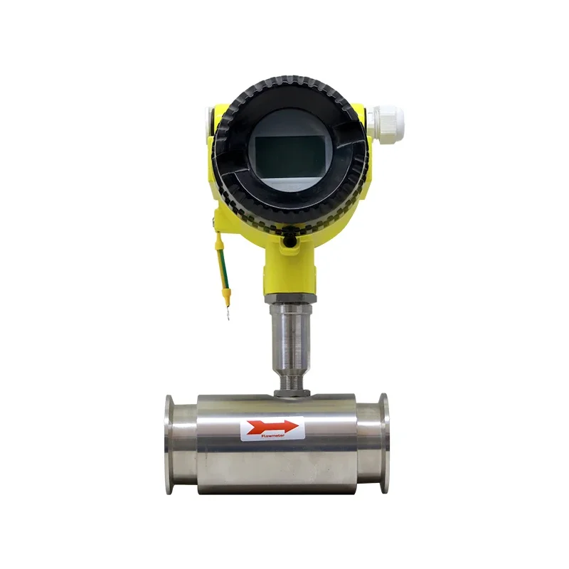 DN20 Digital Turbine Flow Meter Water Diesel Milk Water flow Sensor 4-20mA Output Water Flow Meter