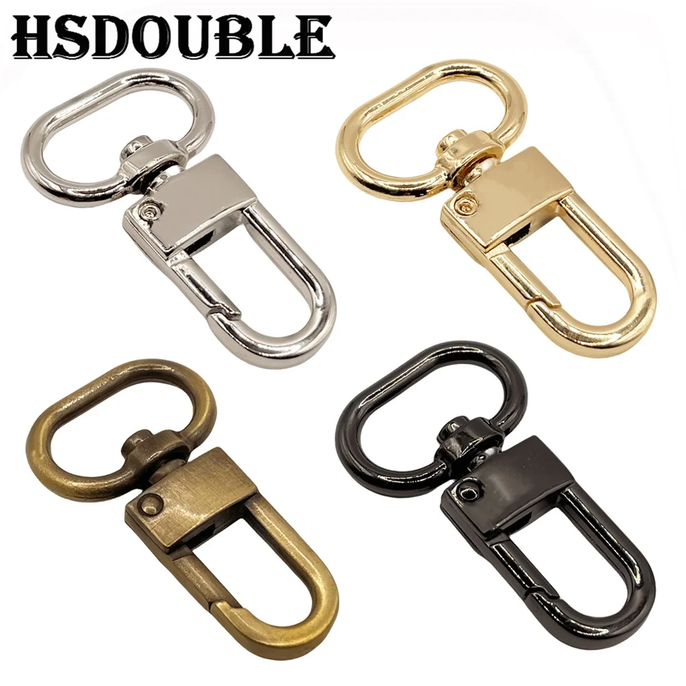 5 Pcs/Pack 13-19mm Metal Belt Strap Buckles Swivel Snap Spring Hook Lobster Clasp Clips Dog for Purse DIY Leather Craft Bag