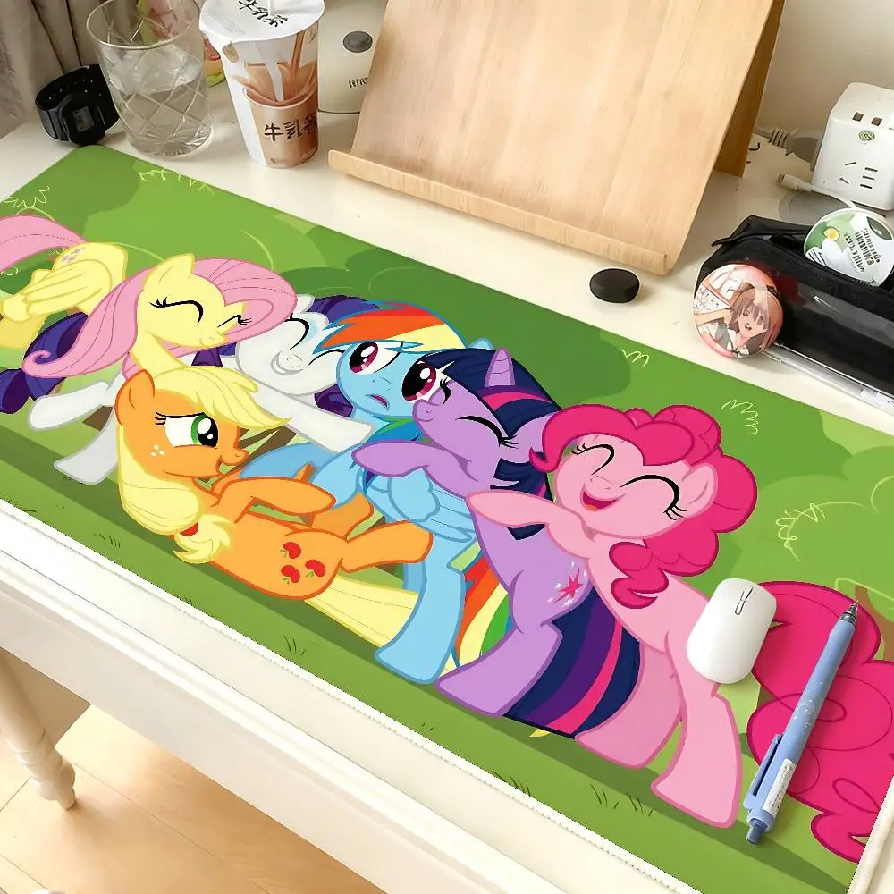 

Cute Anime-M-My-Little-PonyS Kawaii Mouse Pad Computer Mat Deskpad Laptop Keyboard Mat Office Large Landscape Mousepad