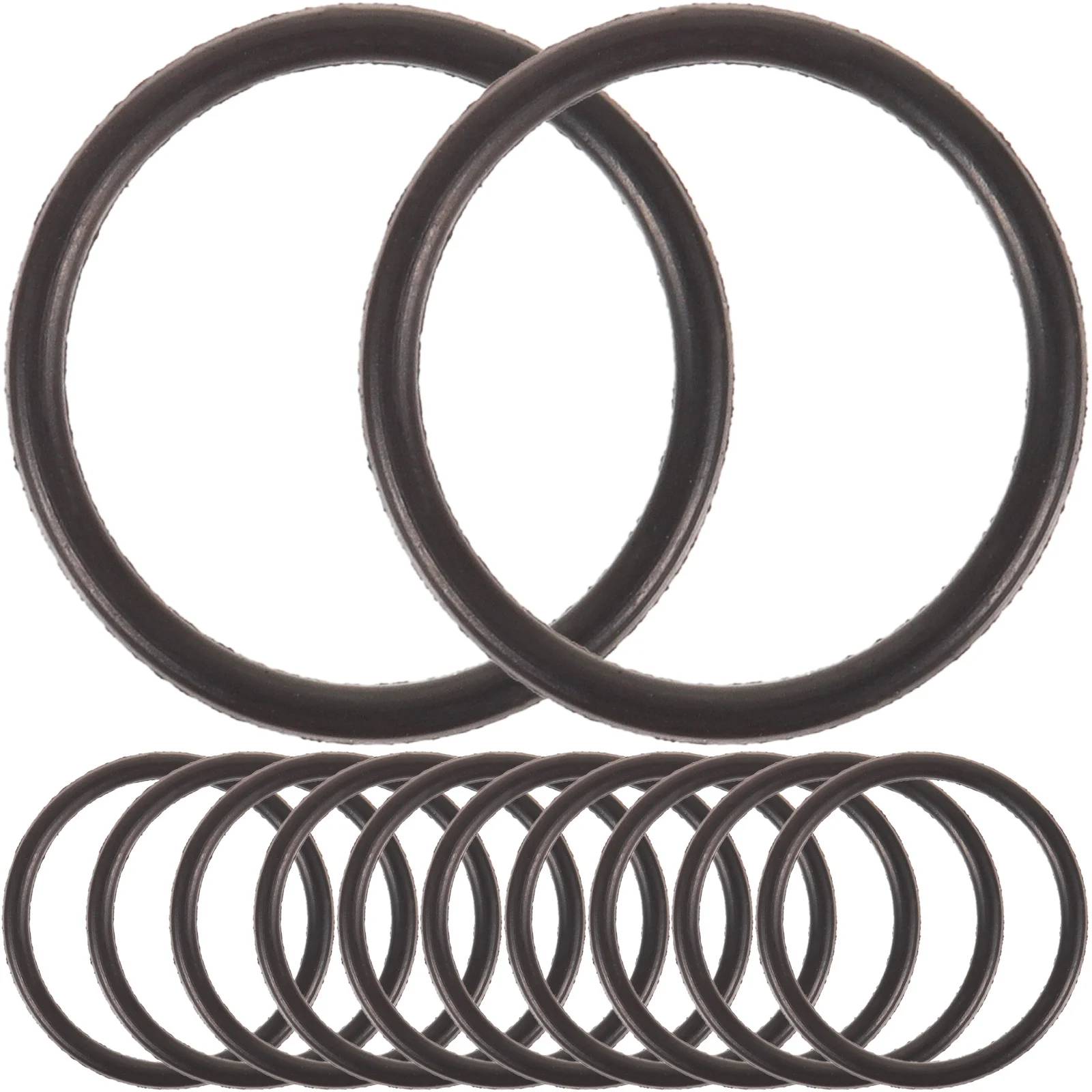

20 Pcs Trumpet Mute Practice Small Ring Slide Rubber Stops Accessories Black Trumpets