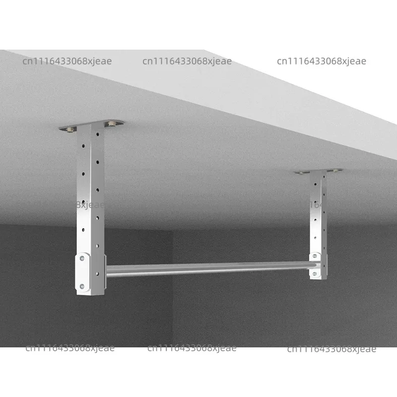 Ceiling Wall Horizontal Bar Ceiling 1-piece Assembly Pull-up Household High And Low Adjustable Arm Strength Exercise Single Rod