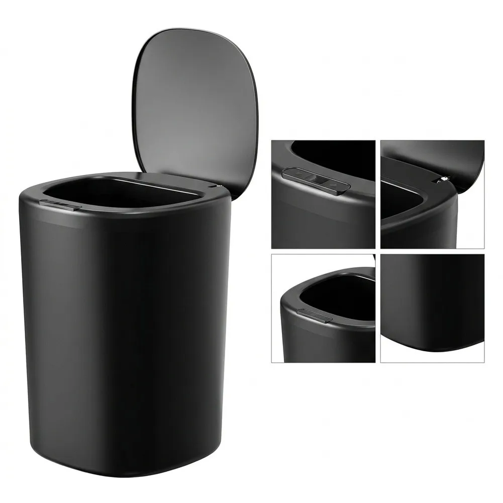 Automatic 14L Trash Can with Sealed Lid Control for For kitchen Bathroom Living Room Bedroom Dining Room and Office Spaces