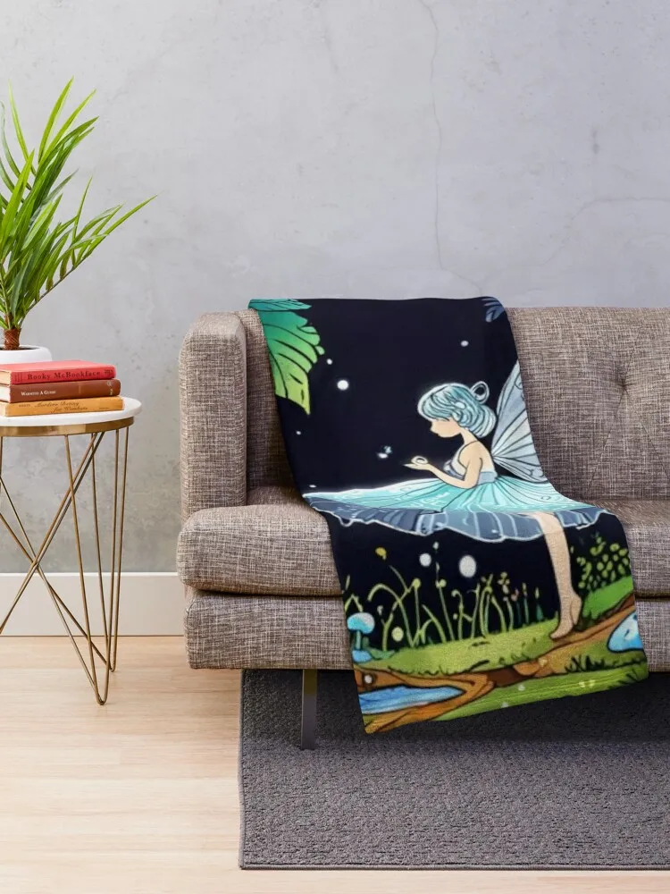 Fairy and angle. Throw Blanket Summer Blankets For Sofas Blankets