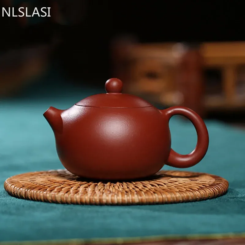 90ml  Yixing Purple Clay Teapots Authentic Dahongpao Xishi Tea Pot Ball Hole Filter Kettle Handmade Boutique Zisha Tea Set