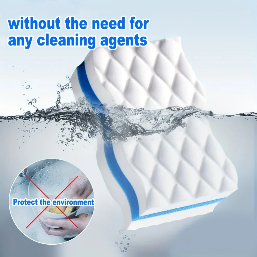 Multi-layer compression Professional Nano Sponge Eraser Clean, Multi-Use, Magic Sponge Block for Effortless Cleaning in Kitchen
