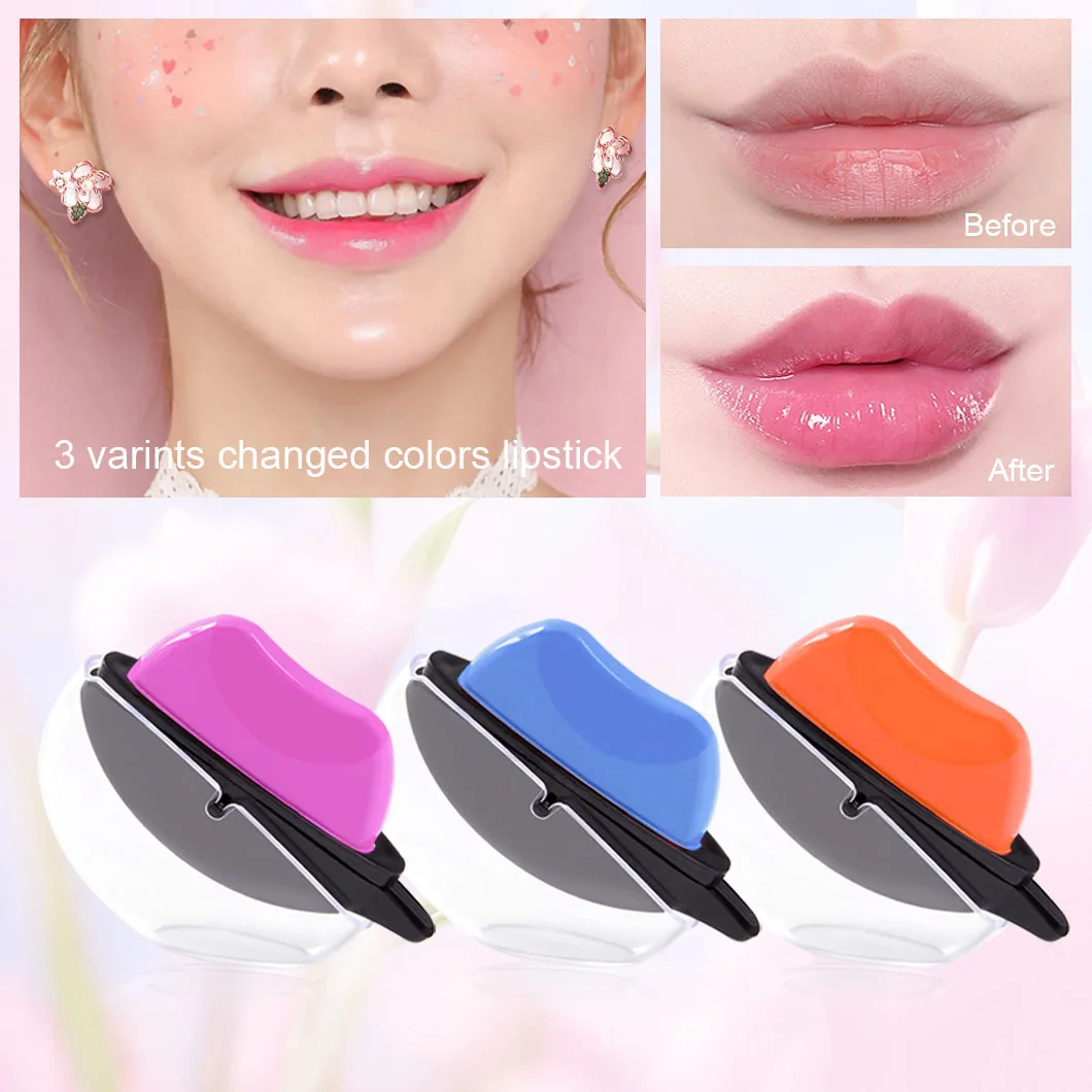 

Creative lip type lazy people red pucker makeup portable matte nude color color changing non stick cup temperature changing lips