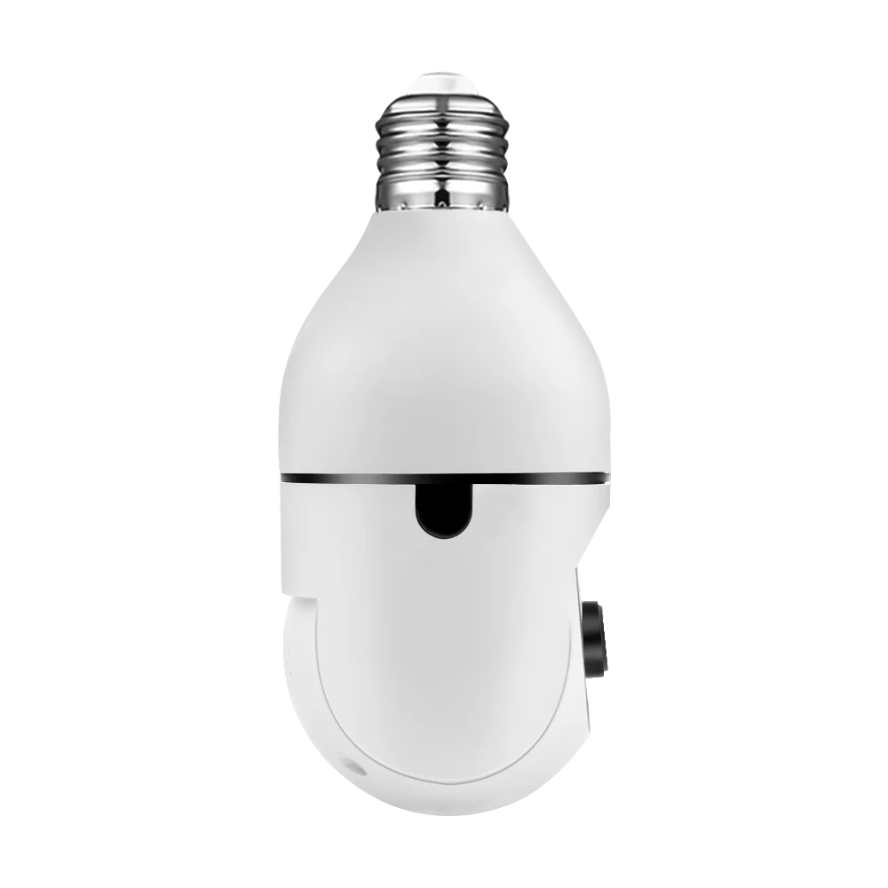 3MP Full Color Camcare APP E27 Lamp Head Socket Two Screen  PTZ IP Dome Camera AI Humanoid Detection Home Security Baby Monitor