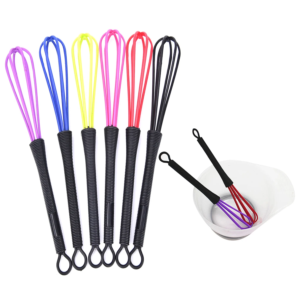 1PCS Mini Salon Hairdressing Tool Tint Color Dye Whisk Balloon Whip Mixer Random