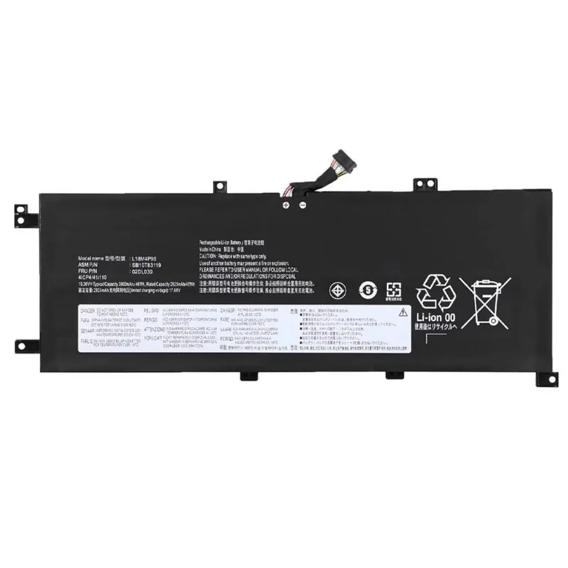 For Lenovo ThinkPad L13 Yoga (2019) Gen 2 (2020) Series L18C4P90 Replacement Laptop Battery L18D4P90 15.30V 2925mAh 46Wh