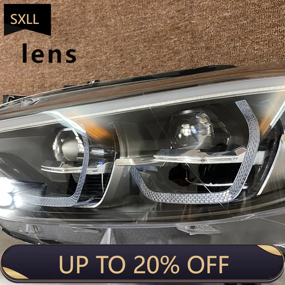 SXLL F32 F33 F36 F82 F83 M4 2013-2019 GTS مجموعة عالية منخفضة المصابيح الأمامية السيارات كامل صمام ثنائي باعث للضوء مجموعة مصابيح أمامية الضباب لي