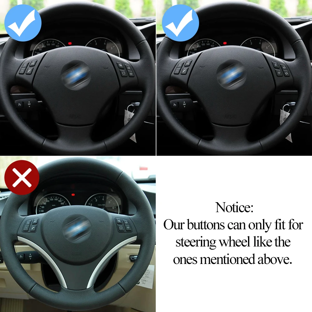 Car Multi-function Steering Wheel Control Button Cover Trim For BMW X1 3 Series E84 E90 E91 E92 E93 61316959893 2005-2015