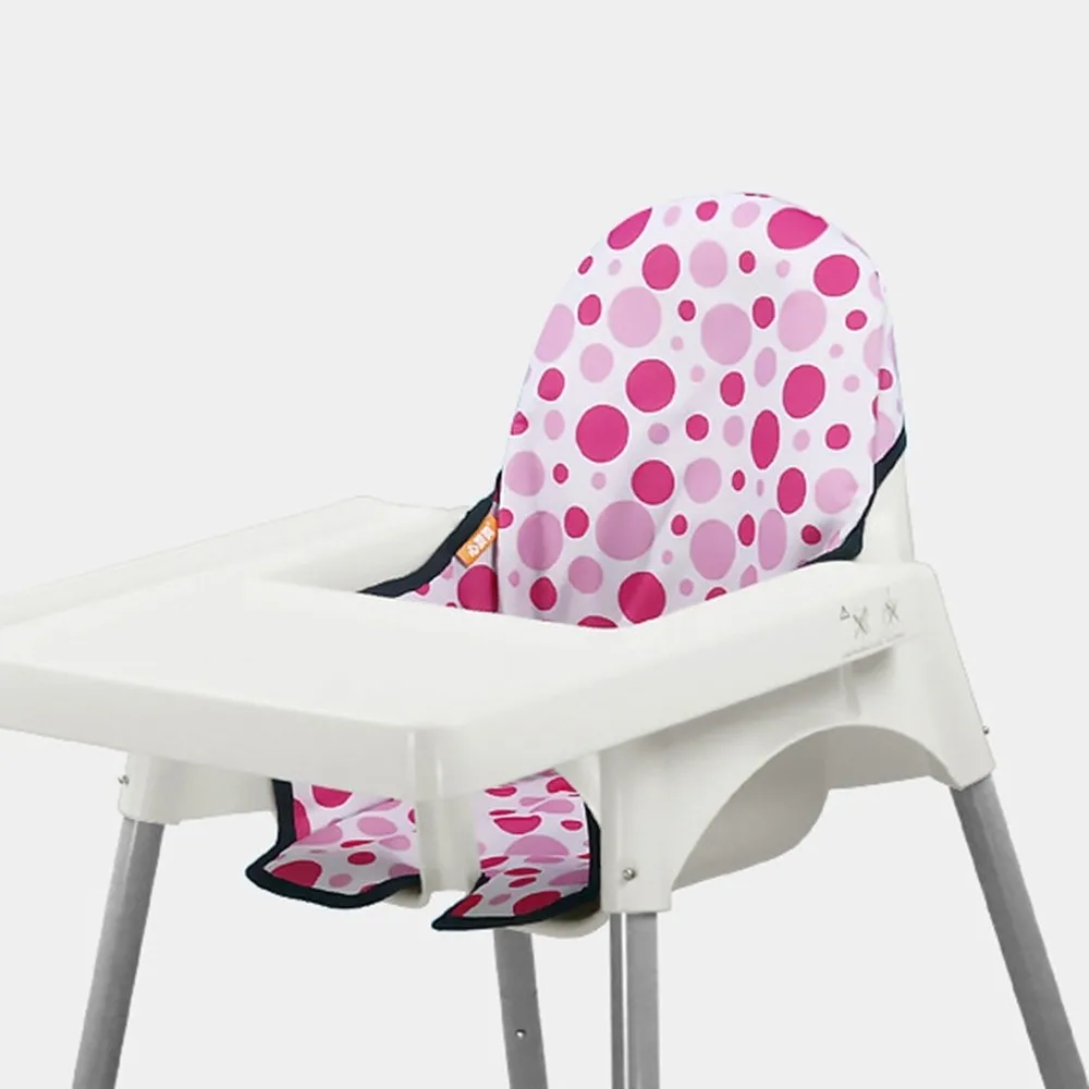 

Soft Baby Dining Chair Seat Cover Comfortable Breathable Breathable Pad Liner Yellow Polka Dots High Chair Accessories Baby Care