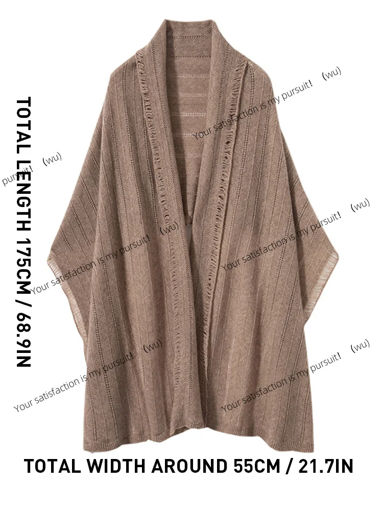 

Женский кашемировый шарф с бахромой, простой ажурный шарф, шаль, мужской кашемировый легкий платок