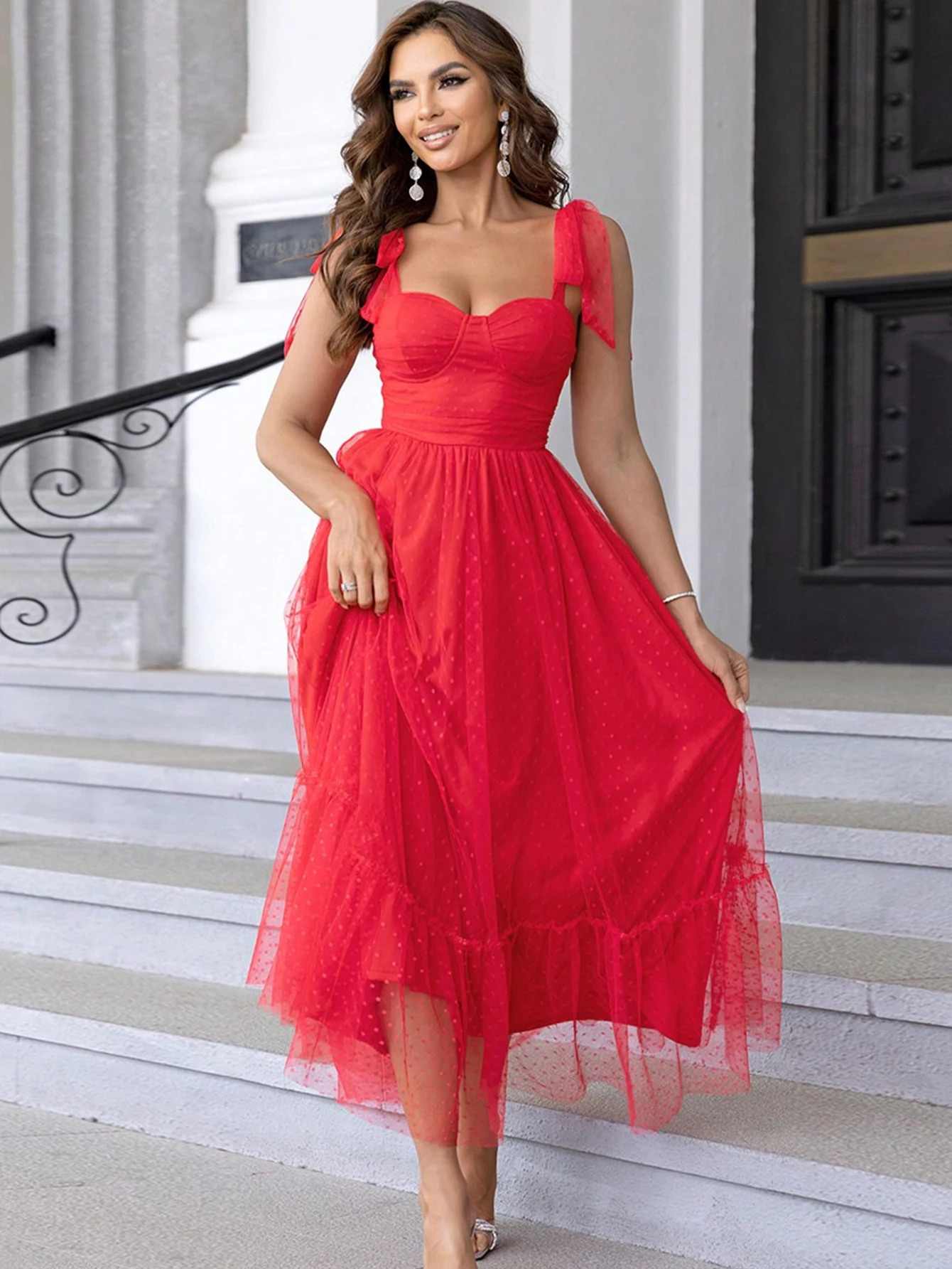 EINY Sexy Backless Mesh Maxi Slip Summer Dress Women 2024 Elegant Long Prom Evening Dresses Lluxury Gauze Birthday Party Vestido