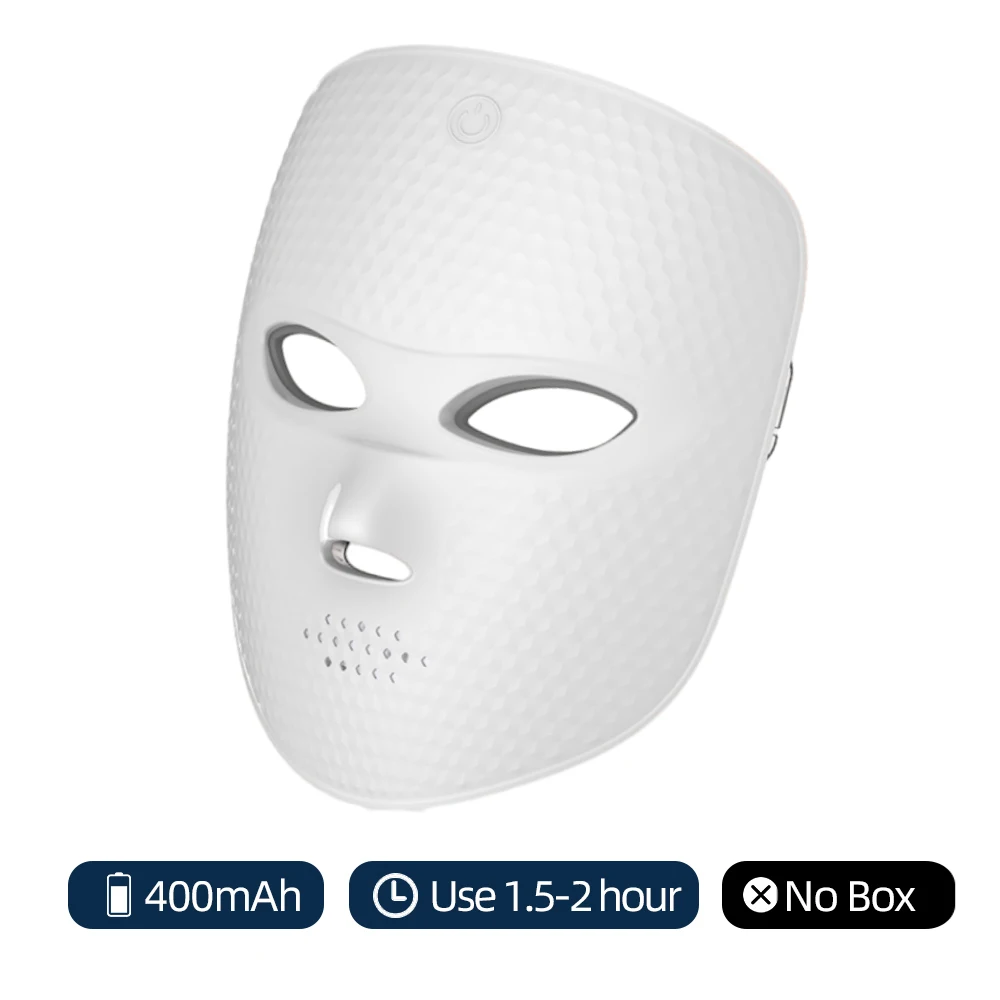 Drahtlose LED-Maske, 7-Farben-LED-Gesichtsmaske, Photon, hautstraffend, Anti-Aging, Verjüngung, Schönheitsmaske, Maschine