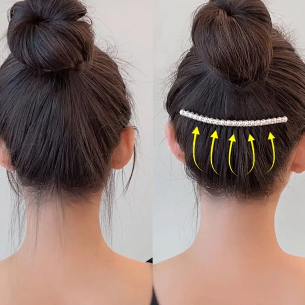 Pinza para el cabello Retro, peine para el cabello con perlas, herramienta de Peinado, Clip para cola de caballo, peine para el cabello brillante, tocado, pasadores coreanos, peine para el cabello roto, regalo