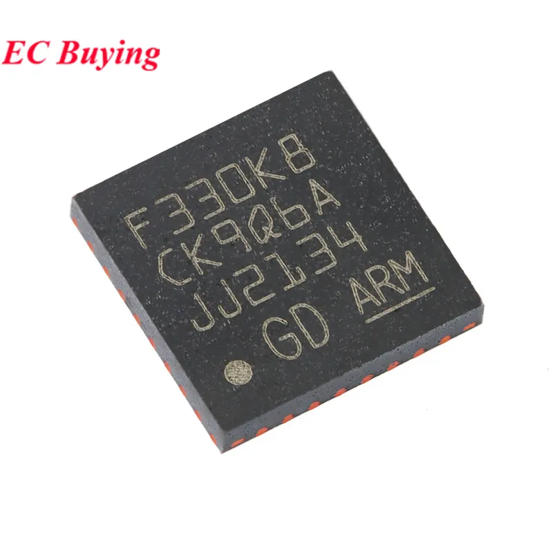 10Pcs/1pc GD32F330K8U6 GD F330K8 GD32F330 32F330K8U6 QFN-32 Cortex-M4 32-bit Microcontroller MCU IC Controller Chip New Original