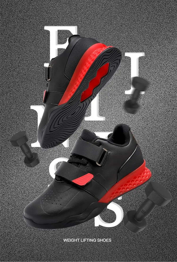 

2025 New Men's Powerlifting Shoes Indoor Fitness Sneakers Professional Weightlifting Shoes