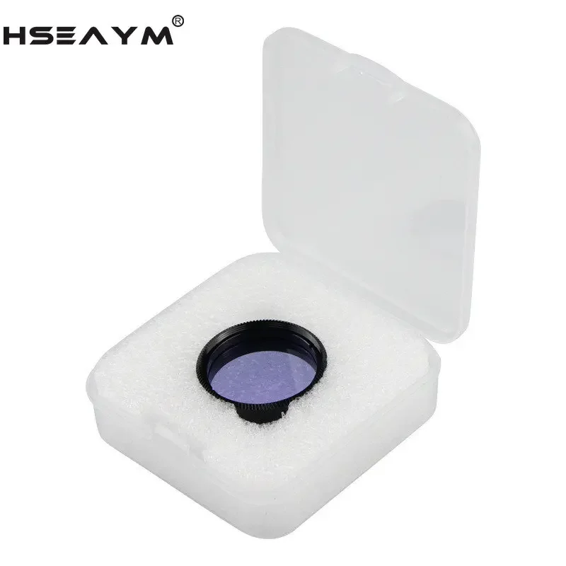 HSEAYM teleskop astronomi, lensa mata kaca optik ungu, Filter cahaya bulan dan langit 1.25 inci 31.7mm Aluminium