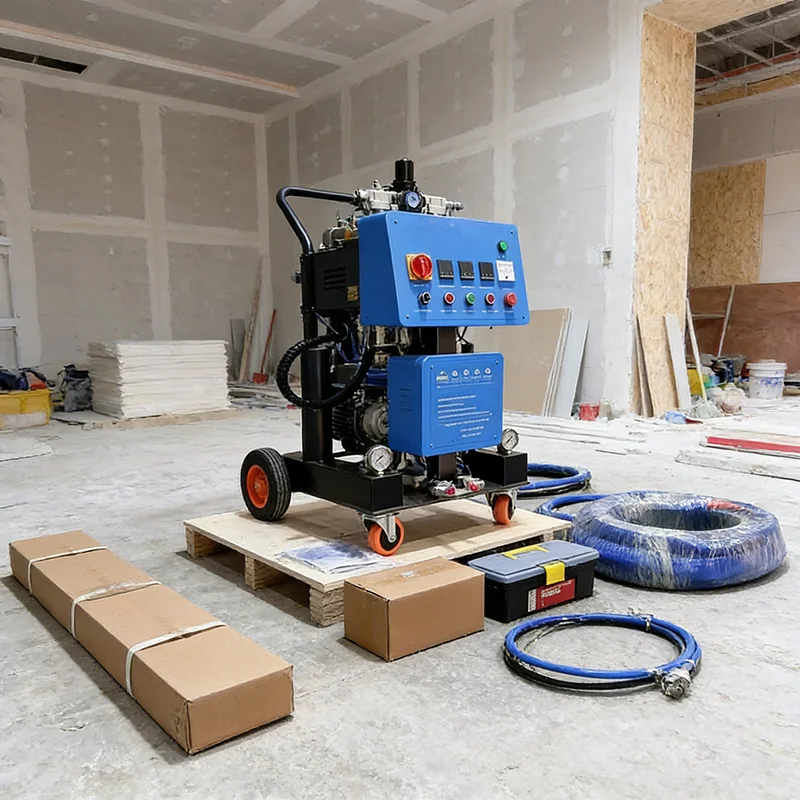

Compact Polyurethane Spraying Machine with Cart Mounted Design for Easy Transport and Operation
