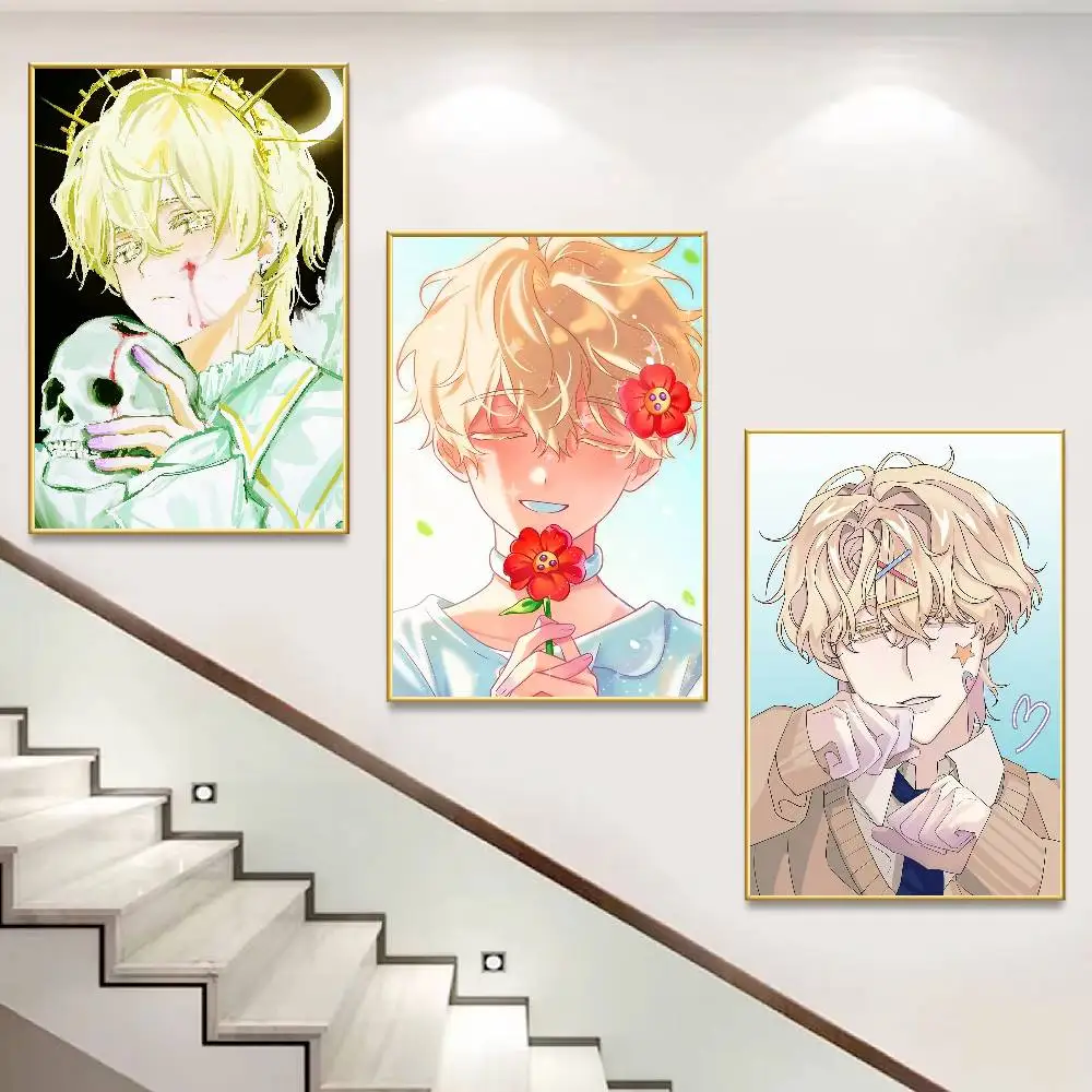 L-Luka A-Alien S-Stage Anime Singer Poster HD Self Adhesive Waterproof Wall Art Ideal for Home Office Dorm Gift Customizable