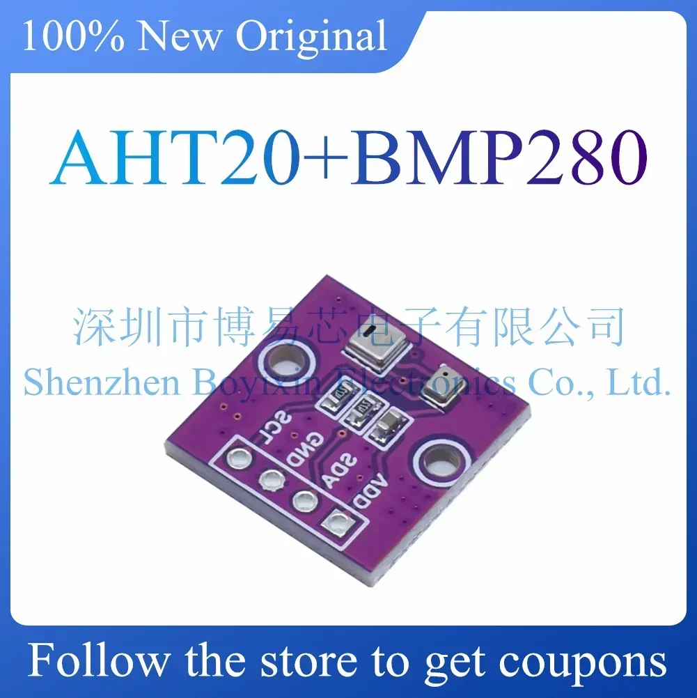 AHT20+BMP280 temperature, humidity and air pressure module high-precision digital temperature, humidity and air pressure sensor