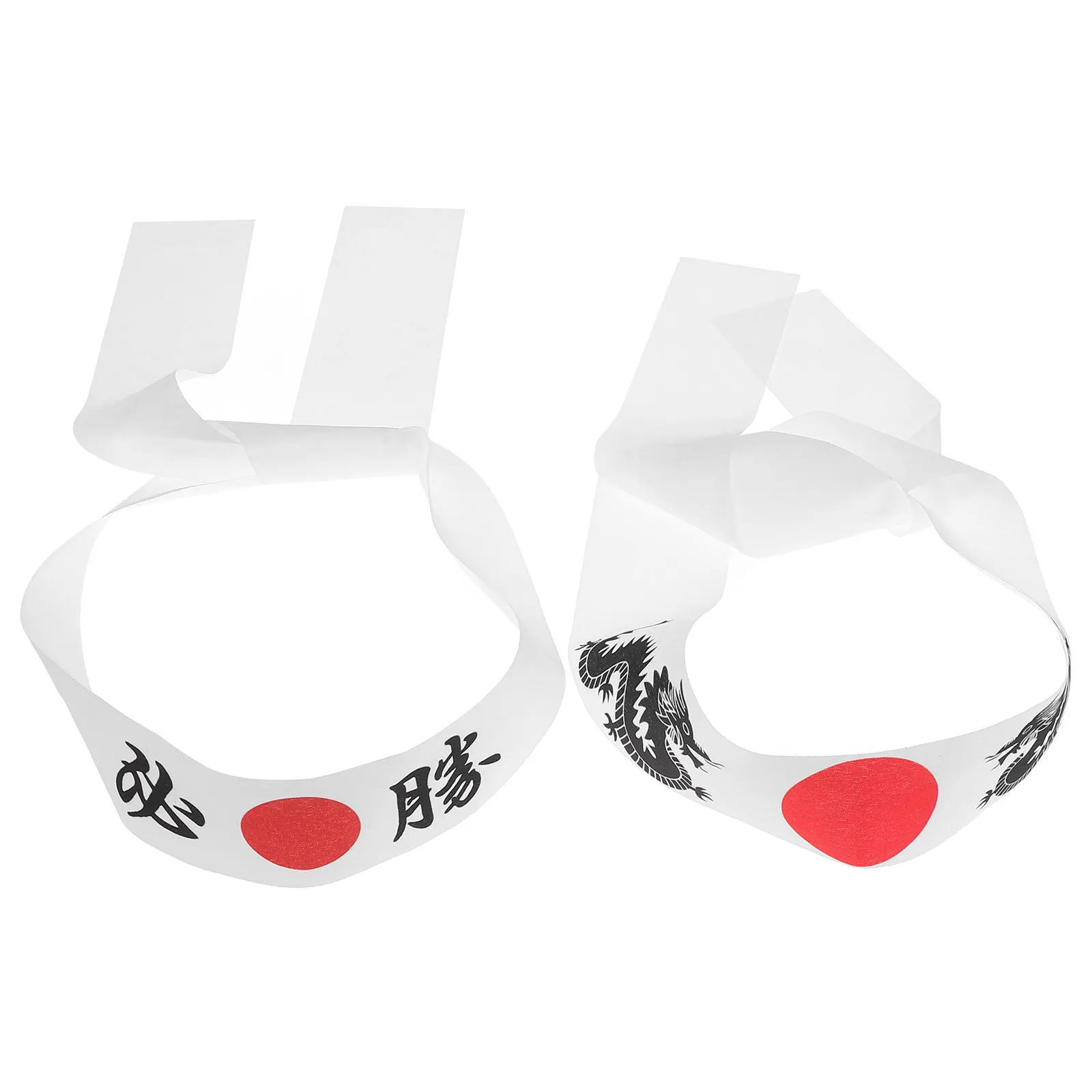 

2pcs Headb Versatile Japan Sushi Chef B Samurai Costume Accessory Hachimaki Sweatb Headb Japanese Hair Tie