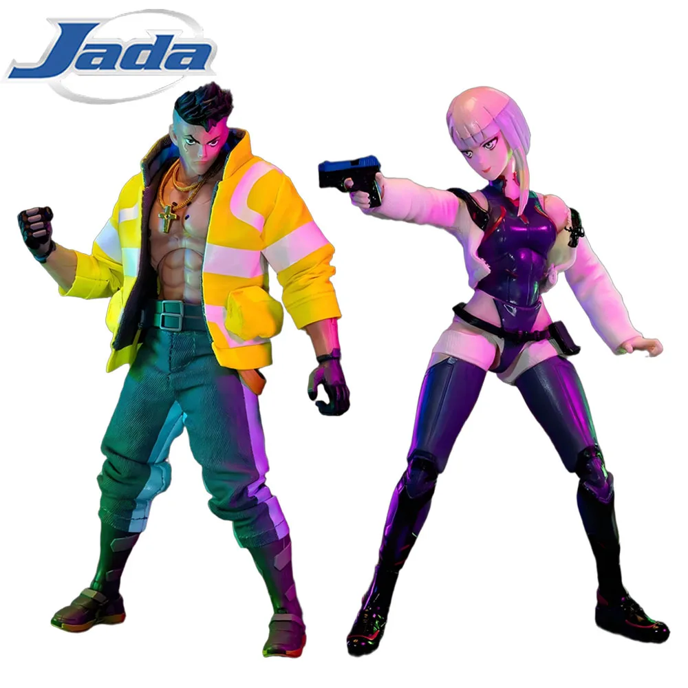 

JADA Cyberpunk Articulated Action Figure David Lucy Characters Cool Peripherals Desktop Ornaments Superise Holiday Teens Gifts