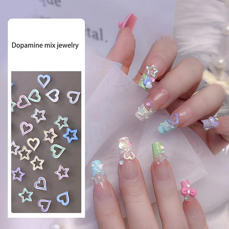 

50pcs Colorful Kawaii Mini 3D Cute Nail Art Decorations Matte Nails Charms Designs DIY Resin Nail Accessories