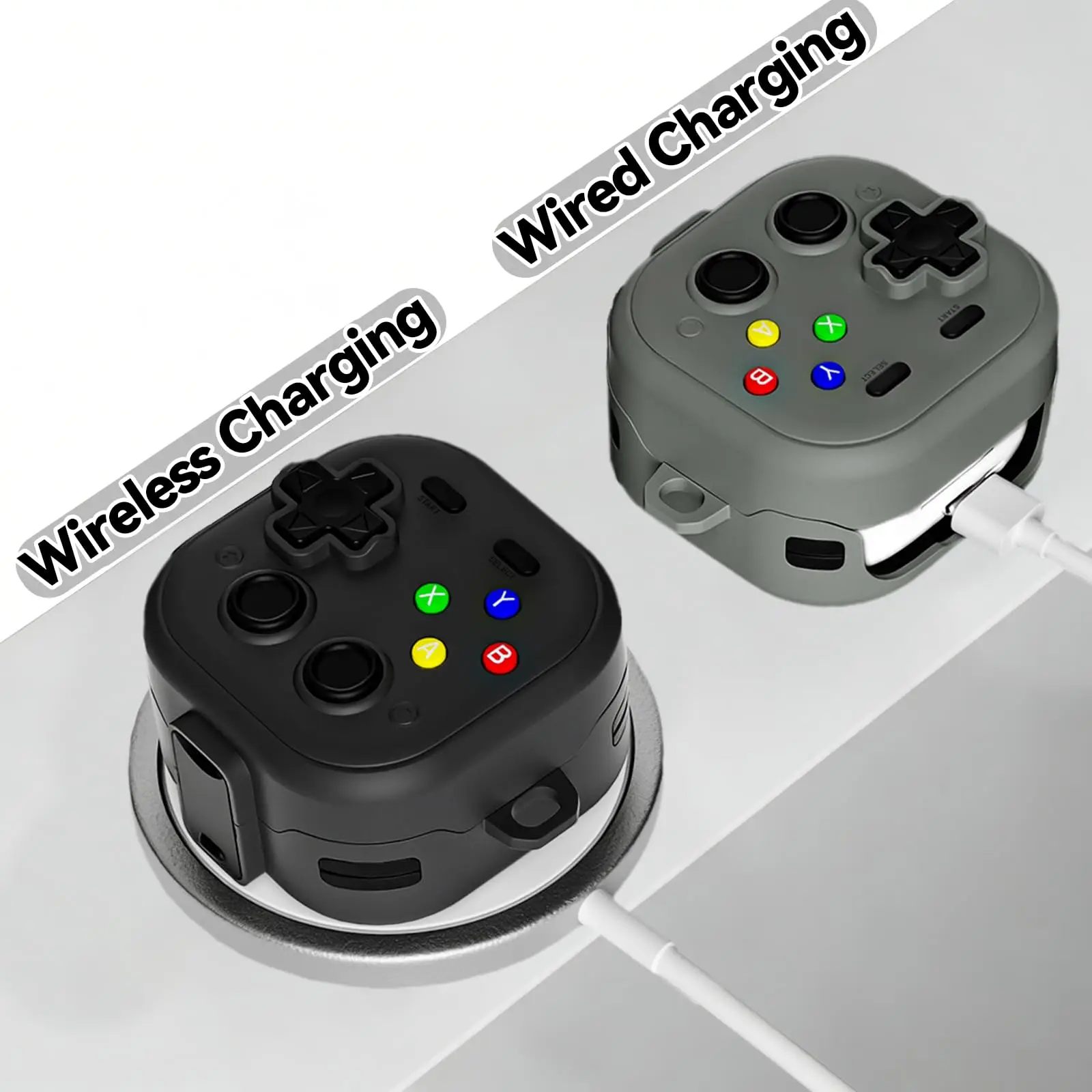 Für Samsung Galaxy Buds 4 Pro /Buds 4 Silikonhülle, lustiges Cartoon-Spiel-Design, Cover mit Reinigungsset für Samsung Galaxy Buds 4 – Detail 3