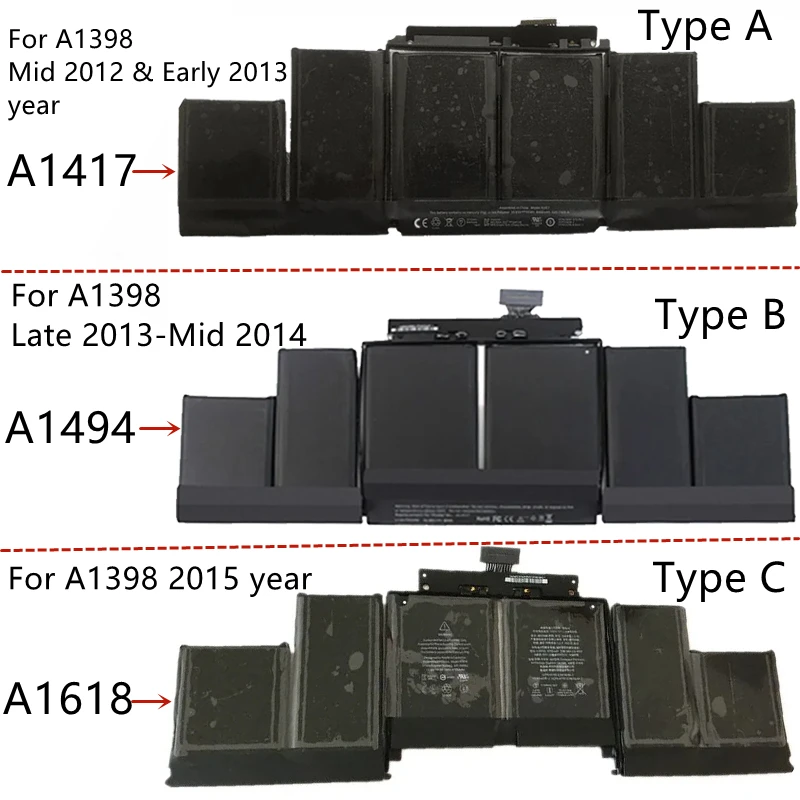 A1618 Laptop Battery For Apple MacBook Pro 15