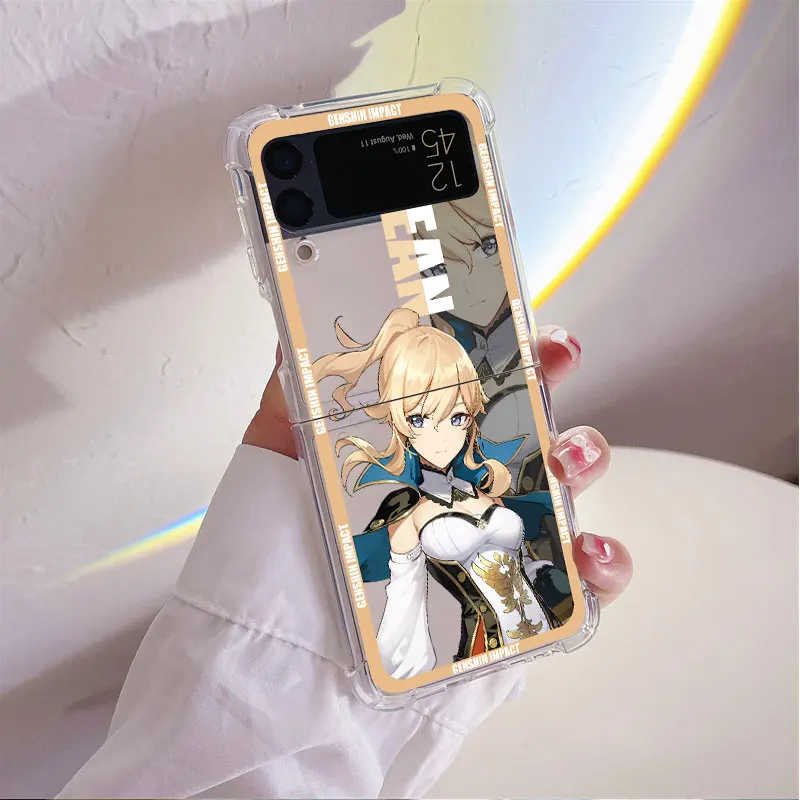 phone Cases for Samsung Galaxy Z Flip 3 case Z Flip 4 ZFlip 5 zflip Flip3 Flip4 Airbag Fundas Cover GenshinzImpact Collei Aloy