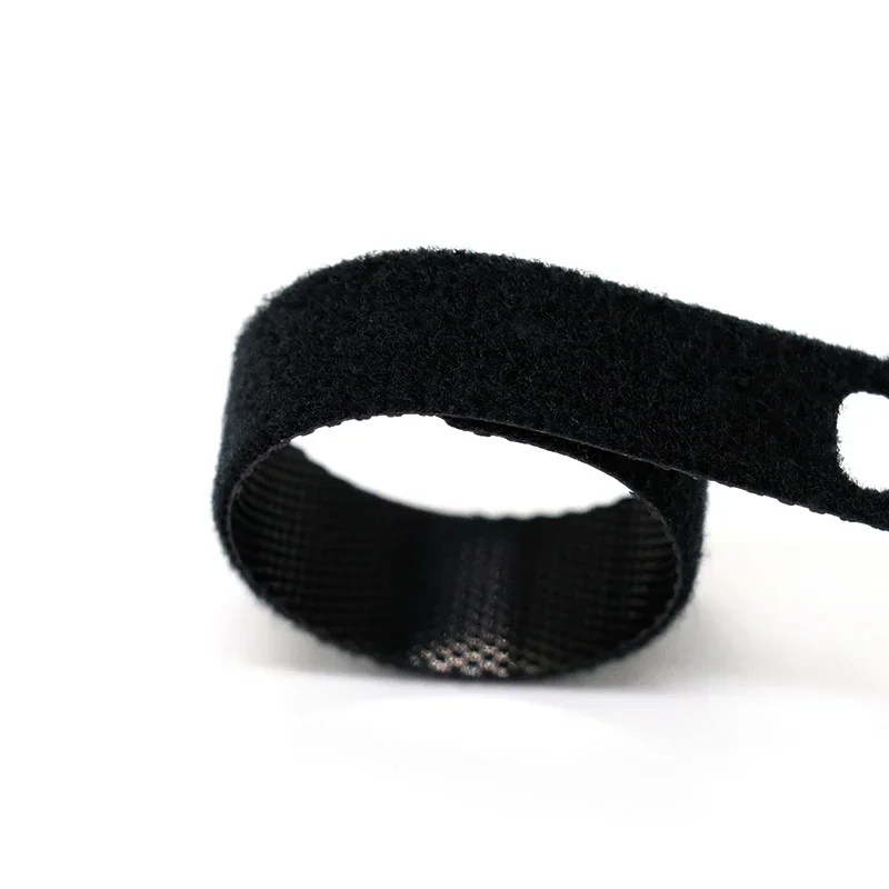 Black Releasable Cable Ties Wire Organizer 150 200 300mm Nylon Hook Loop Straps Wrap Zip Bundle Bandage Tie Plastics Fastening
