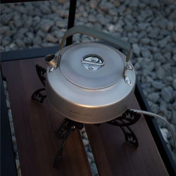 Outdoor Camping Travel Kettle Home Camping Cookout Boiling Water To Drink Tea Kettle Convenient Titanium Kettle