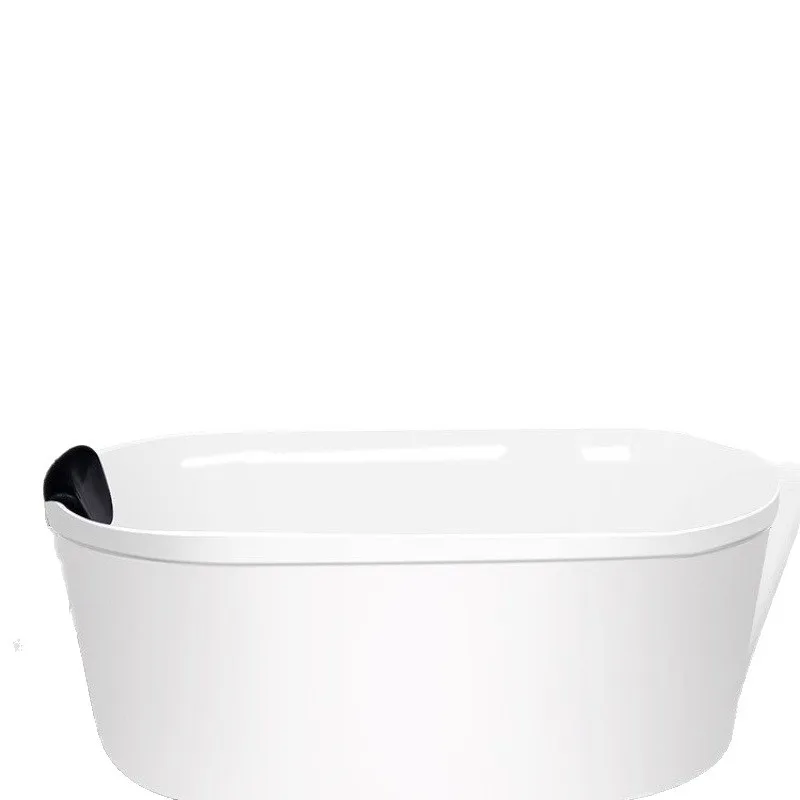 

ll apartment installation-free color double-layer insulation independent spa Internet celebrity bathtub bathtub