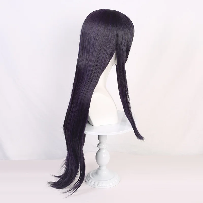 Yamada Asaemon Toma Cosplay Wig Anime Jigoku Raku 100cm Black Purple Wigs Heat Resistant Synthetic Cosplay Anime Wigs + Wig Cap