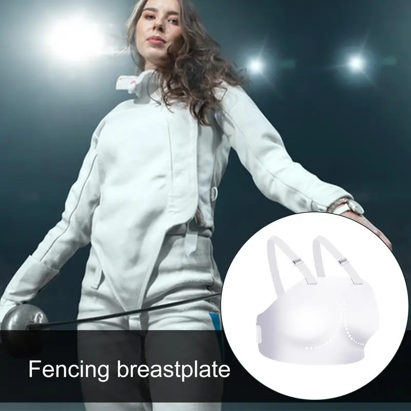 Fencing Chest Plate Ergonomic Breast Protector Plate Sparring Training Gear Fencing Equipment Breast Plate For Protection